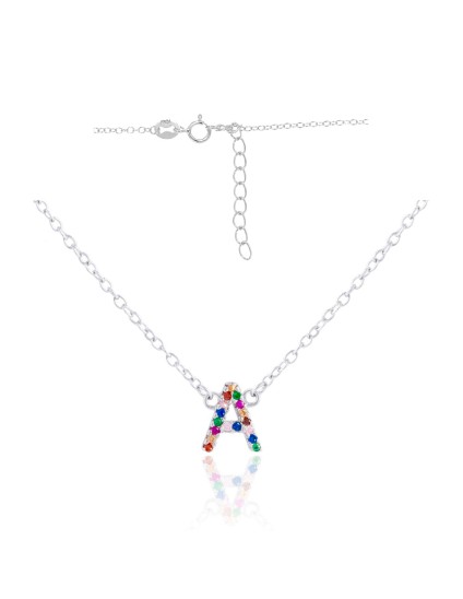 Gargantilla Iniciales Plata Circonitas CGA0265-RD | Joyería Parejo