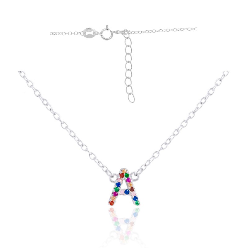 Gargantilla Iniciales Plata Circonitas CGA0265-RD | Joyería Parejo