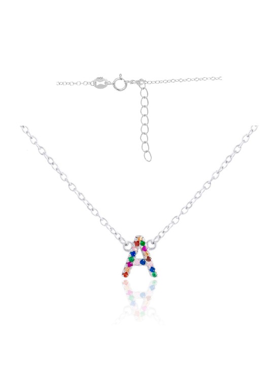 Gargantilla Iniciales Plata Circonitas CGA0265-RD | Joyería Parejo