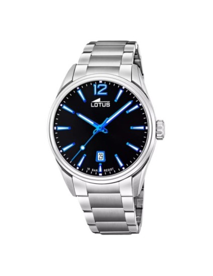 Reloj Lotus 18692/6 Hombre Acero Esfera Negra | Joyería Parejo