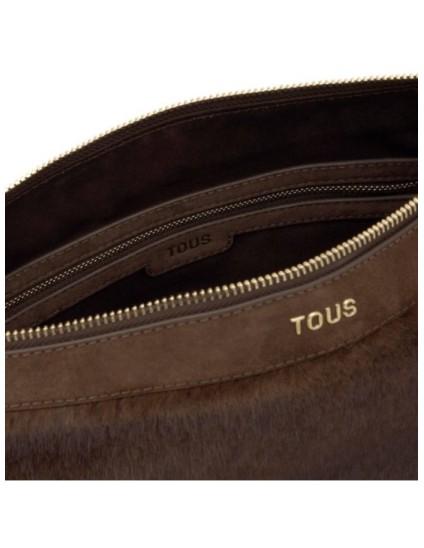 Bolso de Hombro Tous Halfmoon 2002359044 Marrón | Joyería Parejo