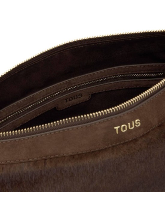 Bolso de Hombro Tous Halfmoon 2002359044 Marrón | Joyería Parejo
