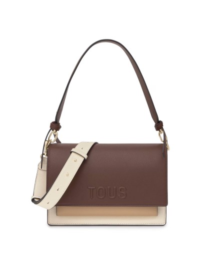 Bandolera Mediana Tous Marrón Audree Saffiano | Joyería Parejo