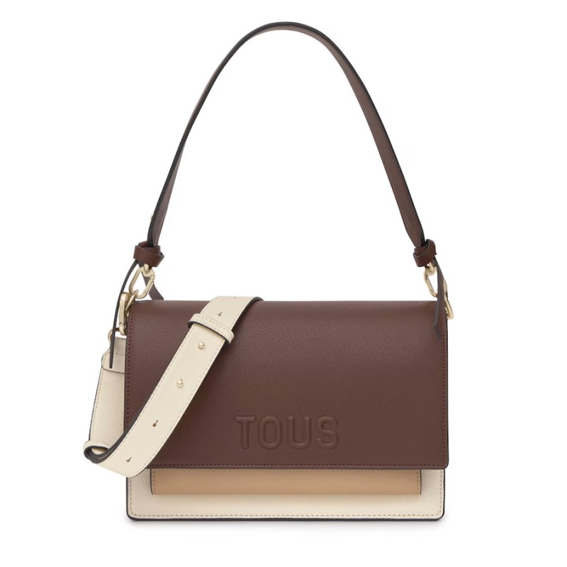 Bandolera Mediana Tous Marrón Audree Saffiano | Joyería Parejo
