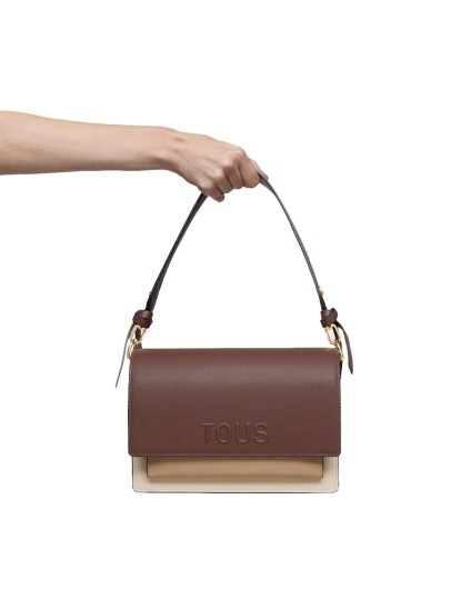 Bandolera Mediana Tous Marrón Audree Saffiano | Joyería Parejo