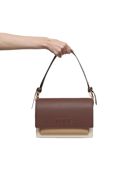 Bandolera Mediana Tous Marrón Audree Saffiano | Joyería Parejo