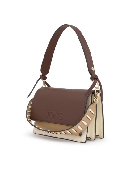 Bandolera Mediana Tous Marrón Audree Saffiano | Joyería Parejo