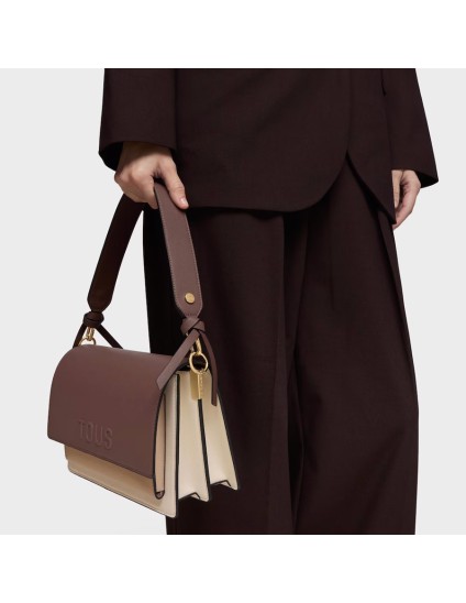 Bandolera Mediana Tous Marrón Audree Saffiano | Joyería Parejo