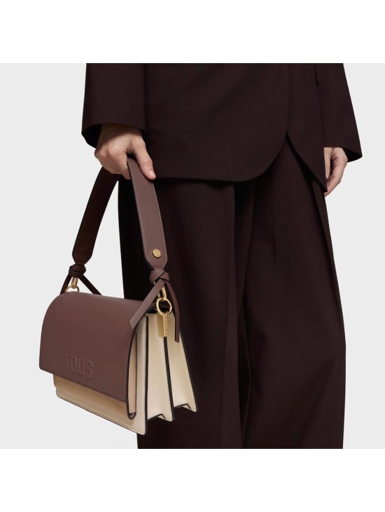 Bandolera Mediana Tous Marrón Audree Saffiano | Joyería Parejo