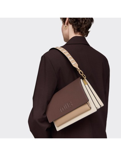 Bandolera Mediana Tous Marrón Audree Saffiano | Joyería Parejo