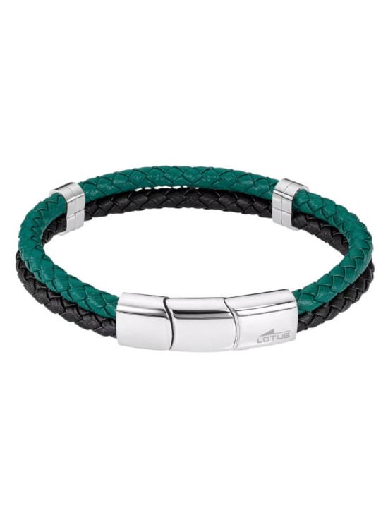 Pulsera Lotus Style LS2530-2/2 Urban Piel Verde | Joyería Parejo