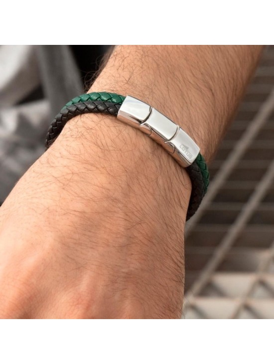 Pulsera Lotus Style LS2530-2/2 Urban Piel Verde | Joyería Parejo