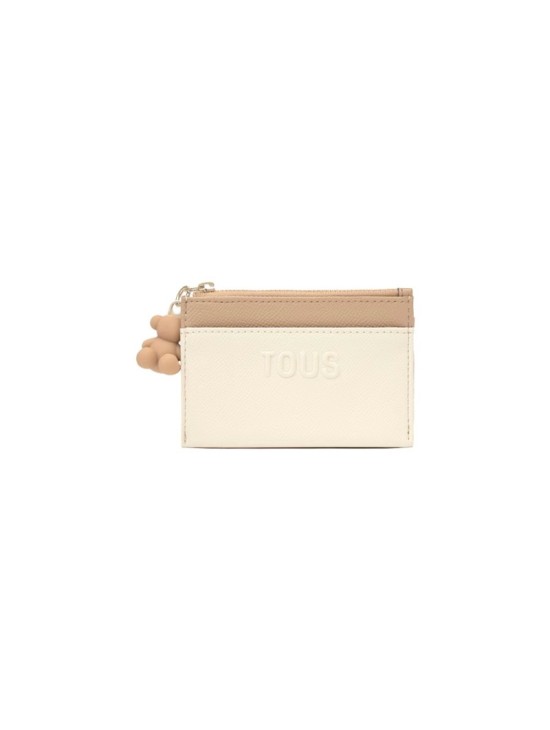 Monedero Tarjetero Tous Beige Audree Saffiano | Joyería Parejo