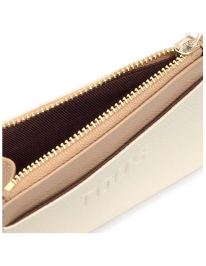Monedero Tarjetero Tous Beige Audree Saffiano | Joyería Parejo