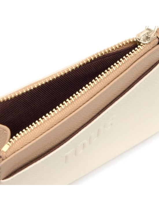 Monedero Tarjetero Tous Beige Audree Saffiano | Joyería Parejo