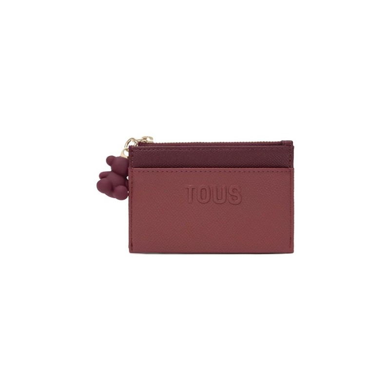 Monedero Tarjetero Tous Burdeos Audree Saffiano | Joyería Parejo