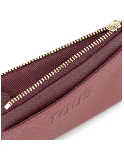Monedero Tarjetero Tous Burdeos Audree Saffiano | Joyería Parejo