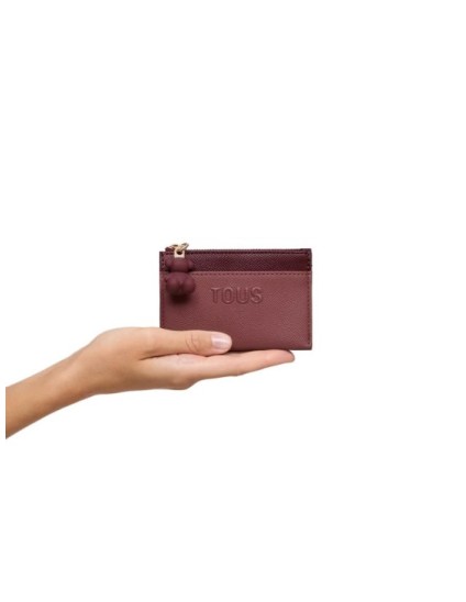 Monedero Tarjetero Tous Burdeos Audree Saffiano | Joyería Parejo