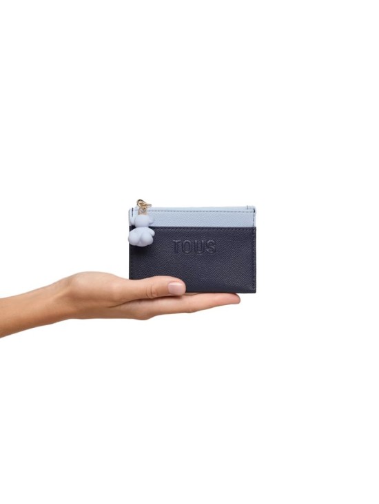 Monedero Tarjetero Tous Azul Audree Saffiano | Joyería Parejo