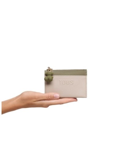 Monedero Tarjetero Tous Topo Verde Audree Saffiano | Joyería Parejo