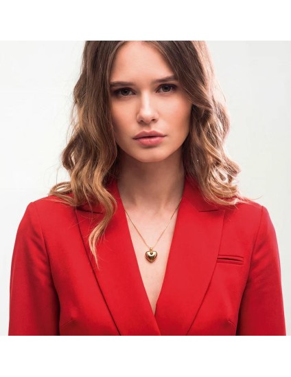 Collar Viceroy Fashion 75435C01012 Corazón Dorado | Joyería Parejo