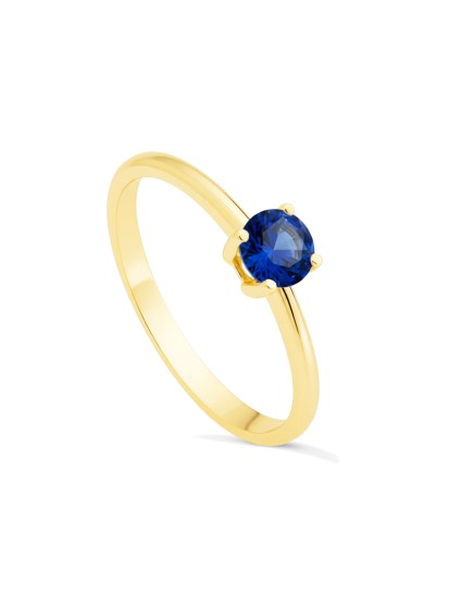 Anillo Solitario Mujer Oro 18K Garras Circonita | Joyería Parejo