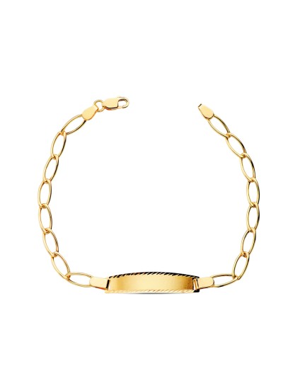 Pulsera Esclava Niño Oro 18K Bilbao Hueca 17 cm | Joyería Parejo