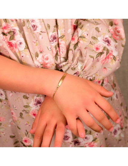 Pulsera Esclava Niño Oro 18K Cartier 1x1 17 cm | Joyería Parejo