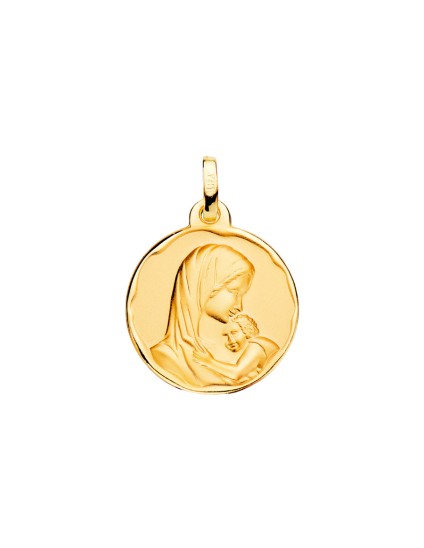 Medalla Virgen Madre Amor Maternal Oro 18K Mujer | Joyería Parejo