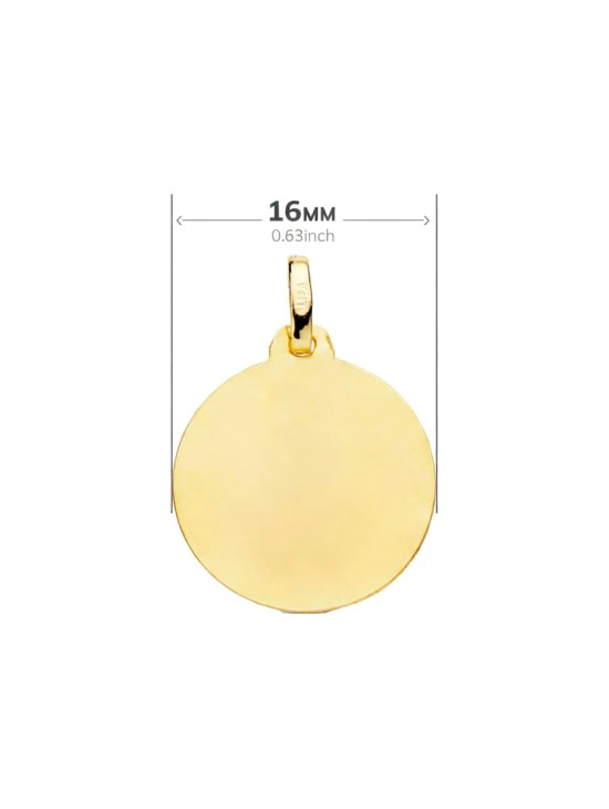 Medalla Virgen Madre Amor Maternal Oro 18K Mujer | Joyería Parejo