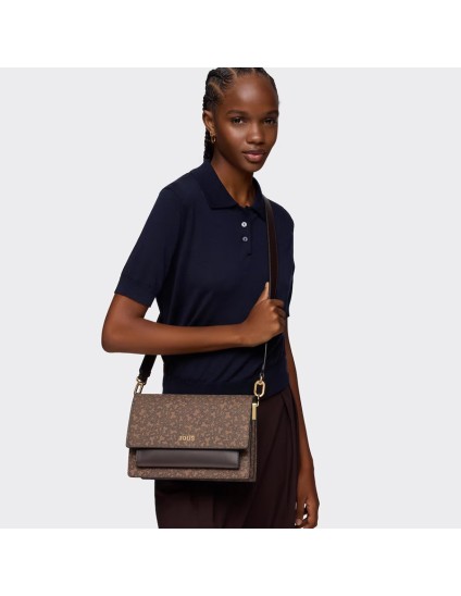 Bandolera Mediana Tous Marrón Kaos Mini Lines | Joyería Parejo