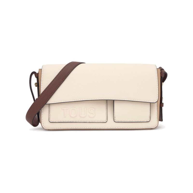 Bandolera Mediana Tous Beige Marrón Back to Basics | Joyería Parejo