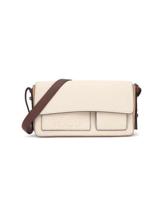 Bandolera Mediana Tous Beige Marrón Back to Basics | Joyería Parejo