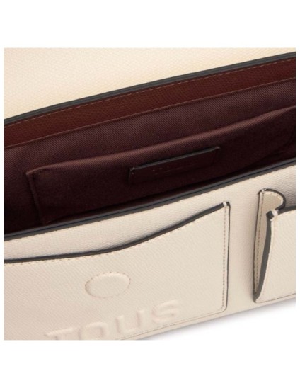 Bandolera Mediana Tous Beige Marrón Back to Basics | Joyería Parejo
