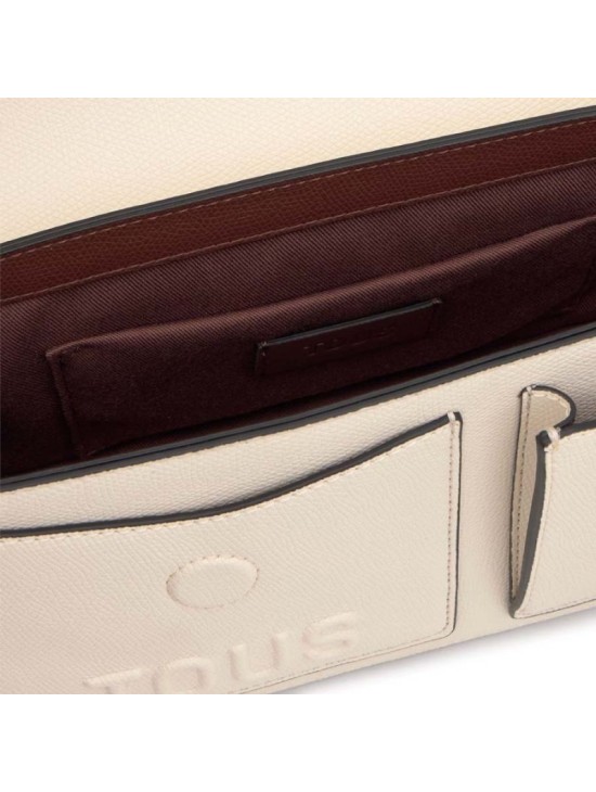 Bandolera Mediana Tous Beige Marrón Back to Basics | Joyería Parejo