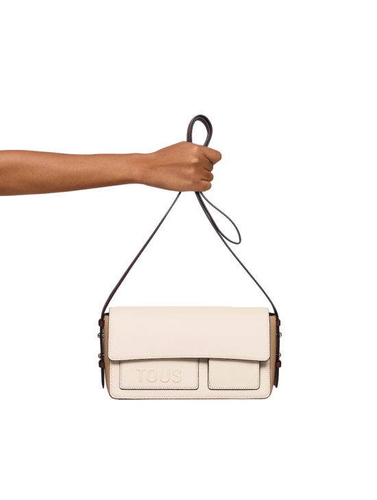 Bandolera Mediana Tous Beige Marrón Back to Basics | Joyería Parejo