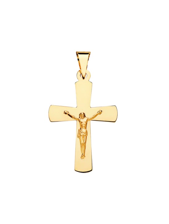 Cruz Oro 18K con Cristo 34x22 mm | Joyería Parejo