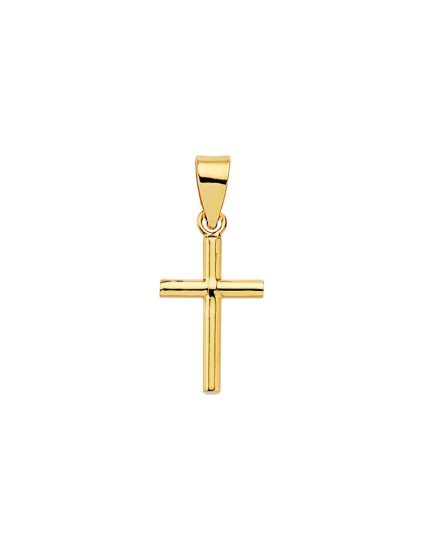 Cruz Oro 18K Lisa | Joyería Parejo