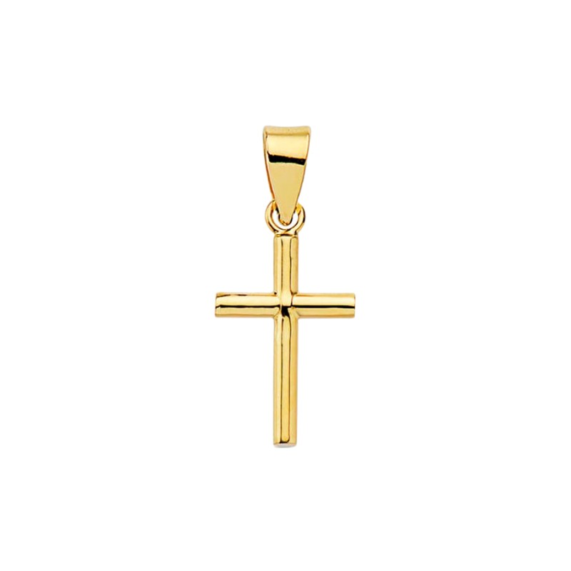 Cruz Oro 18K Lisa | Joyería Parejo