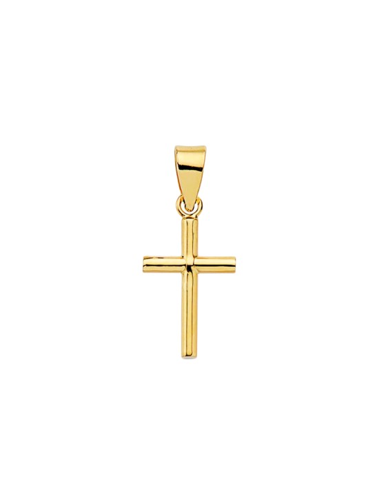 Cruz Oro 18K Lisa | Joyería Parejo