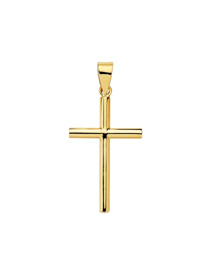 Cruz Oro 18K Lisa | Joyería Parejo