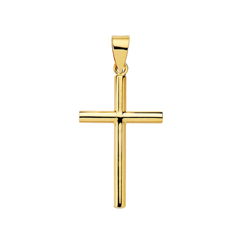 Cruz Oro 18K Lisa | Joyería Parejo
