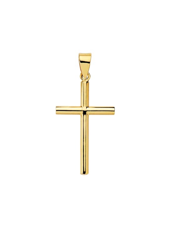 Cruz Oro 18K Lisa | Joyería Parejo