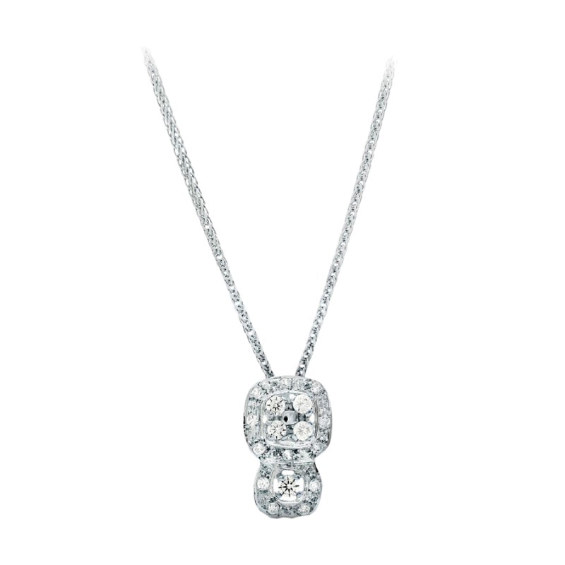Gargantilla Oro Blanco 18K 42 cm Motivo 15x9 mm | Joyería Parejo