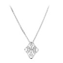 Gargantilla Oro Blanco 18K 45 cm Motivo Romboidal Calado 15x11 mm