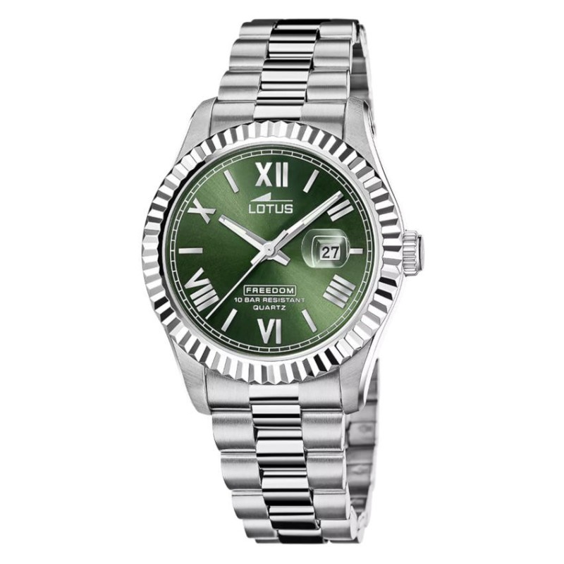 Reloj Lotus Hombre 19002/4 Verde Acero Freedom | Joyería Parejo