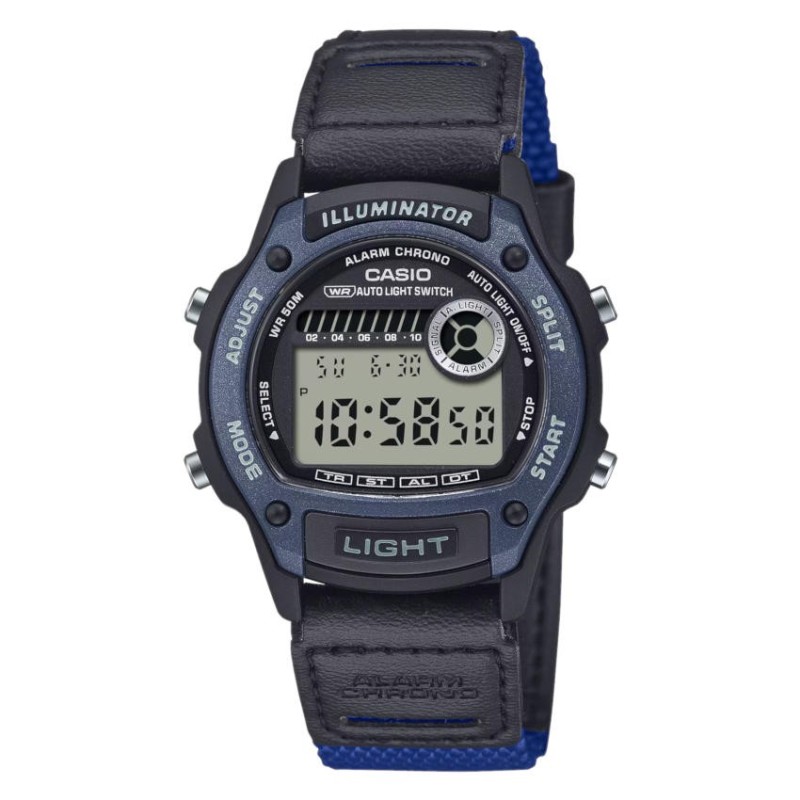Reloj Casio CAB W-220HF-2AVEF Azul Negro - Textil | Joyería Parejo