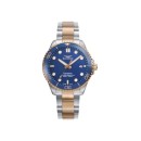 Reloj Sandoz 83019-97 Hombre Bicolor Acero y Oro Rosa Cerámica Azul