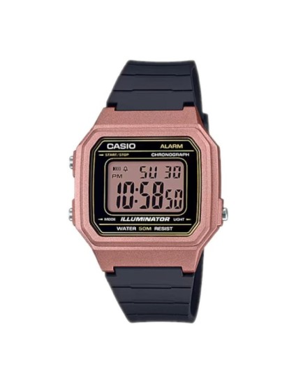 Reloj Casio W-217HM-5AVDF Digital Negro y Rosado | Joyería Parejo