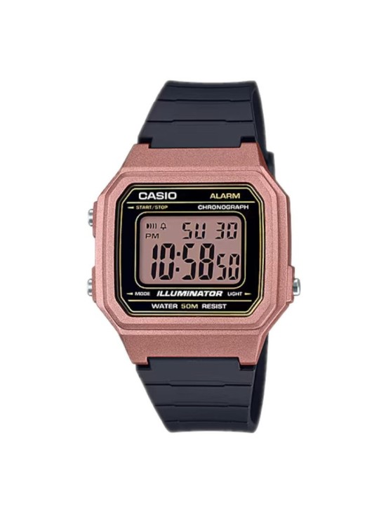 Reloj Casio W-217HM-5AVDF Digital Negro y Rosado | Joyería Parejo